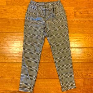 Black and white plaid dress / work pants